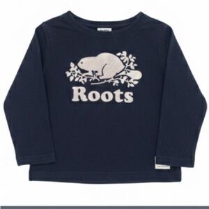 Baby Roots Navy Long Sleeve Shirt